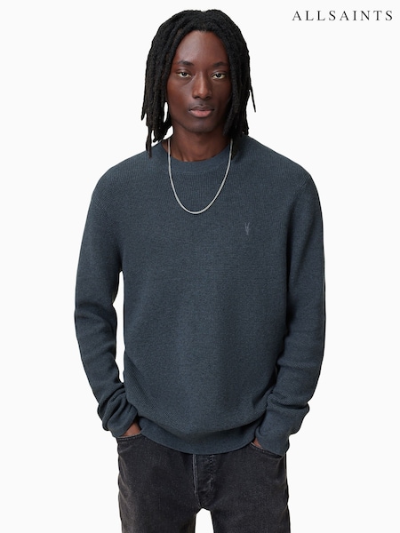AllSaints Blue Aspen Crew Jumper (F07425) | 539 QAR