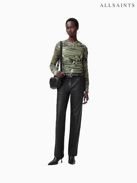 AllSaints Green Hanako Mesh Top (F07452) | 5,347 UAH