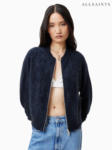 modra - AllSaints Rebel Zip Cardigan (F07461) | € 525