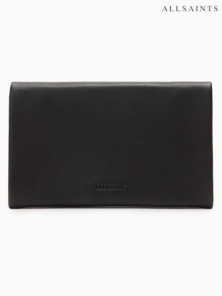 AllSaints Black Harluna Wallet (F07482) | 440 QAR