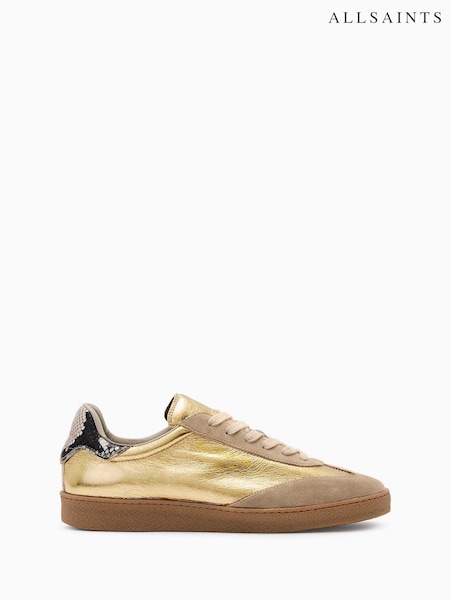 Золотой - AllSaints Thelma Met Sneakers (F07484) | €197