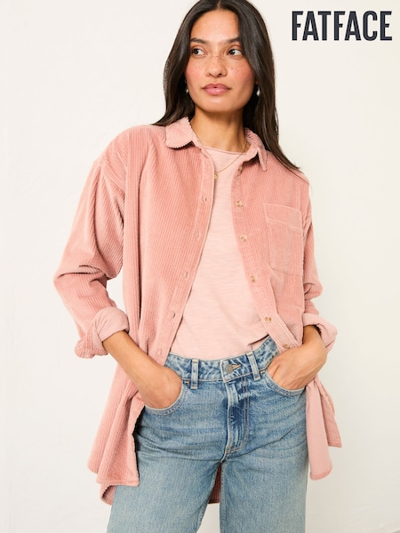 FatFace Carolin Rose Pink Cord Shirt (F07587) | €73
