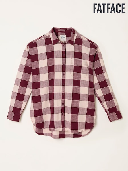 FatFace Carolin Plum Purple Check Shirt (F07589) | € 61