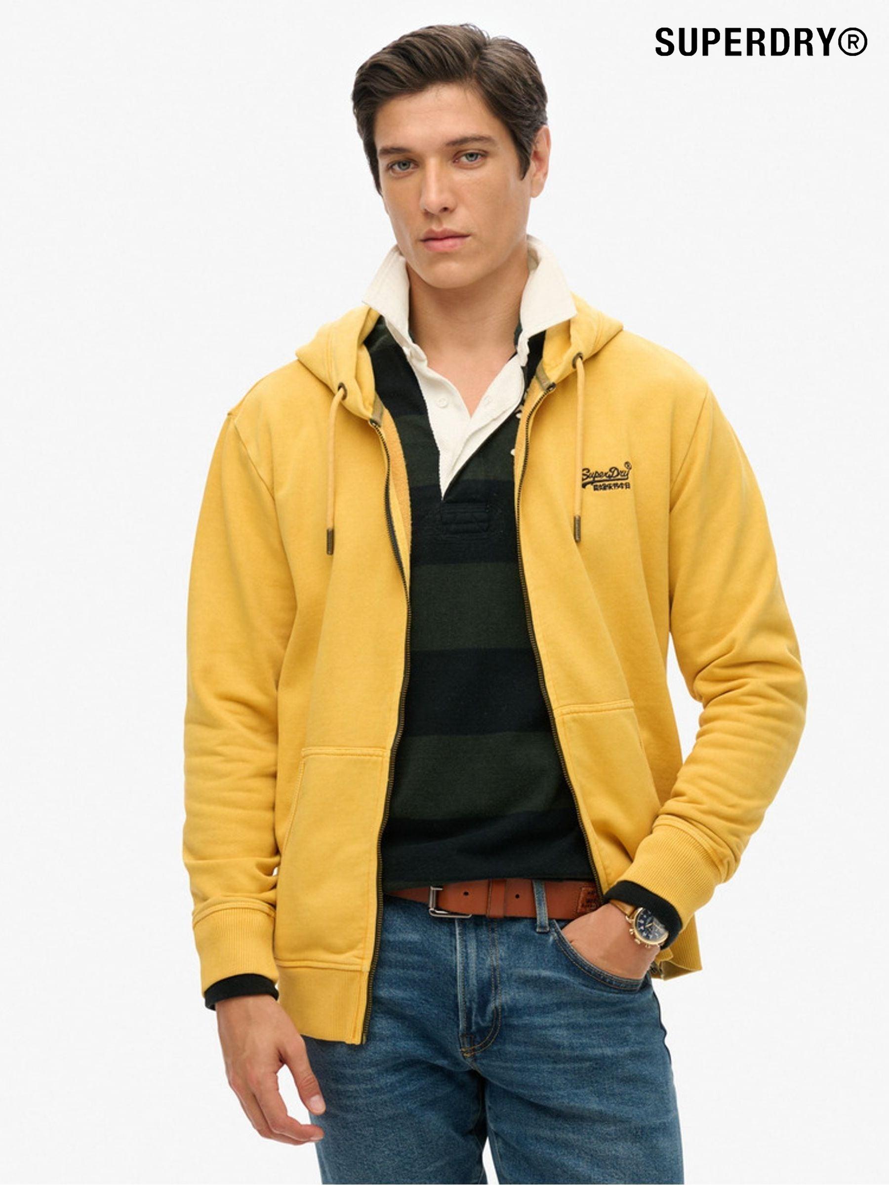 Superdry hoodie yellow deals