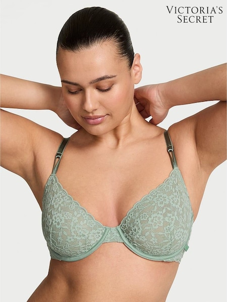 Victoria's Secret Seasalt Green Unlined Demi Sexy Tee Lace Bra (F07632) | €29
