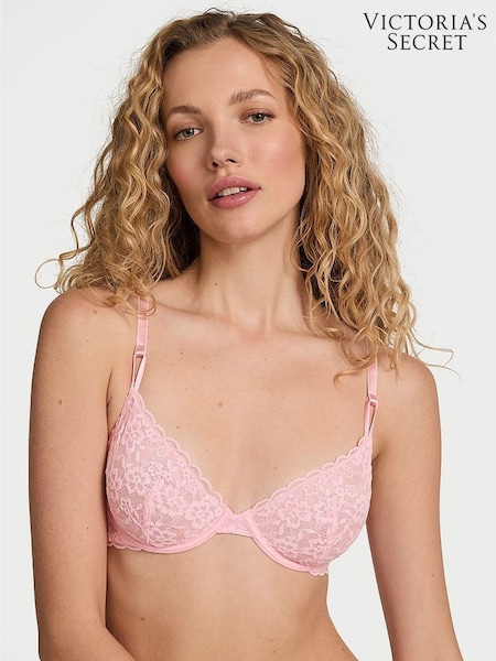 Victoria's Secret Pretty Blossom Pink Unlined Demi Sexy Tee Lace Bra (F07635) | €29