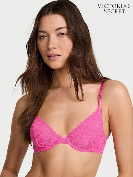 Victoria's Secret Ultra Pink Unlined Demi Sexy Tee Lace Bra (F07652) | €29