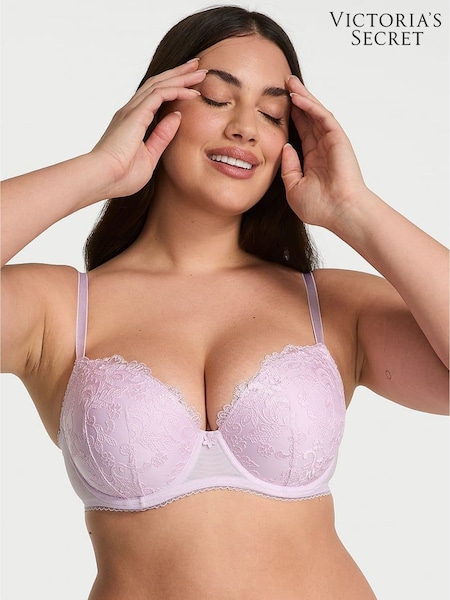 Victoria's Secret Delicate Violet Purple Lightly Lined Demi  Blossom Embroidery Bra (F07653) | €68