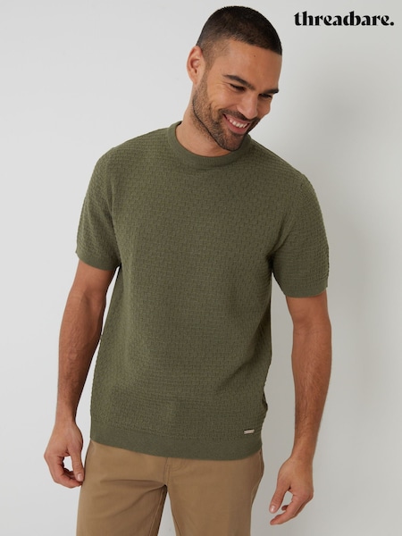 Зелений - Threadbare Textured Front Knitted футболки (F07685) | 1 202 грн