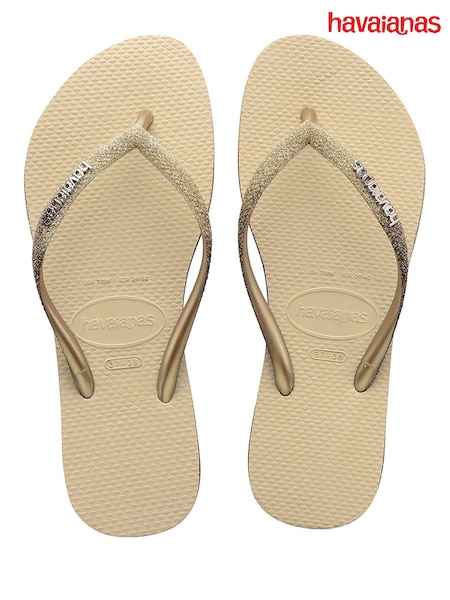 Havaianas Gold Slim Sparkle Sandals (F07886) | €51