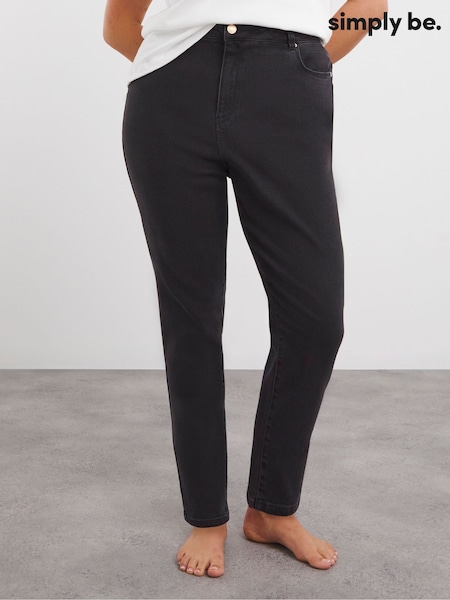 Noir - Simply Be Slim Mom Jeans (F07999) | € 38