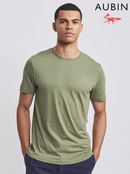 Aubin Askern Green 100% Cotton T-Shirt (F08083) | €46