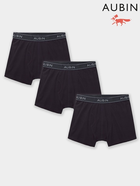 Aubin Willitoft Black Boxers Shorts 3 Pack (F08089) | ₪246