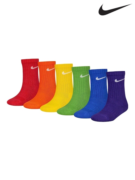 Nike Little Kids Performance Crew Socks 6 Pack (F08115) | 28 €