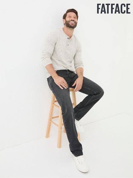 FatFace Washed Black Straight Fit Jeans (F08165) | R$ 585