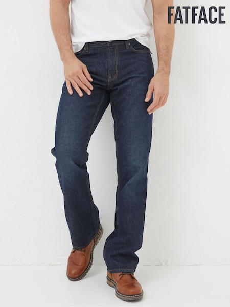 Albastru închis vintage - Blugi model bootcut FatFace (F08177) | 439 LEI