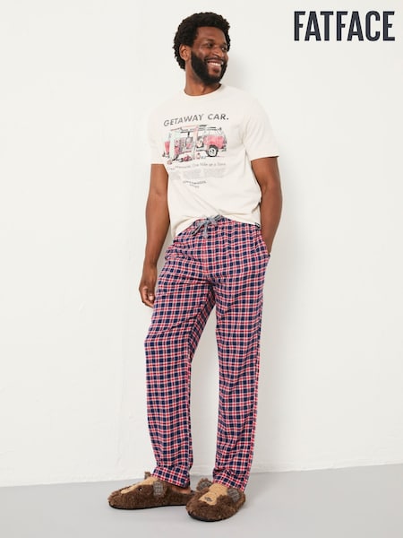 FatFace Leven Red Check Pyjama Bottoms (F08252) | R$ 390