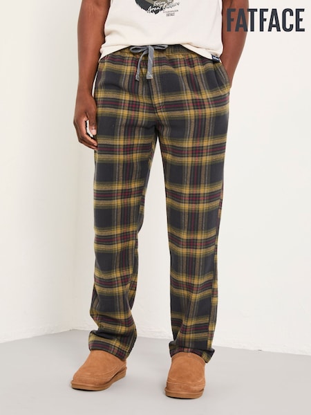 FatFace Killegray Washed Black Check Pyjama Bottoms (F08256) | €52
