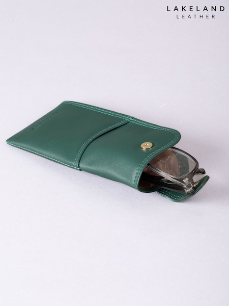 Verde - Lakeland Leather Glasses Case (F08370) | 127 LEI