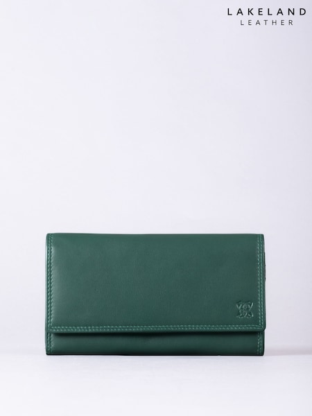 Lakeland Leather Bottle Green Large Purse (F08371) | AED204