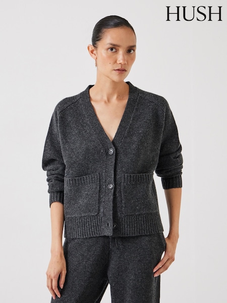 siva - Hush Daisy Merino Wool V-Neck Cardigan (F08379) | € 110