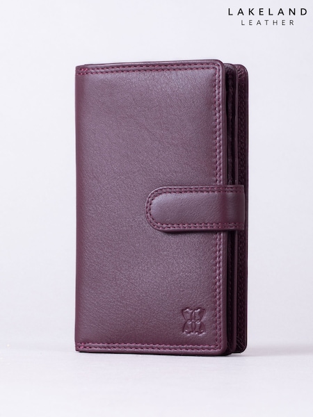 Lakeland Leather Cheery Red Medium Tab Purse (F08388) | €46