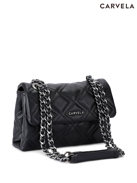 Carvela Rosa Chain Shoulder Black Bag (F08468) | €142