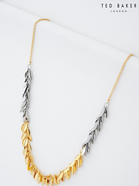 Ted Baker Gold Tone Pemina: Petal Fringe Necklace (F08498) | €58