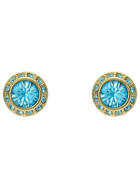 Ted Baker Gold Tone Soletia: Solitaire Sparkle Crystal Stud Earrings (F08500) | AED209