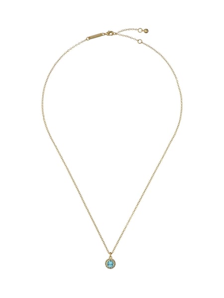 Ted Baker Gold Tone Soltell: Solitaire Sparkle Crystal Pendant Necklace (F08502) | AZN 88
