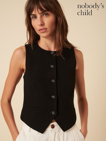 Nobodys Child Aramis Crew Neck Waistcoat (F08615) | 559 LEI