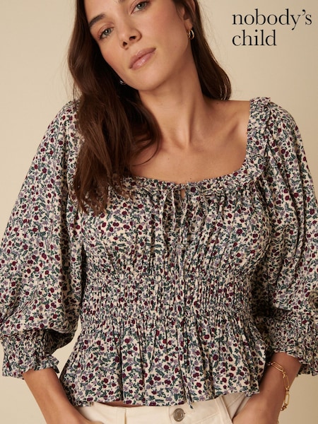 Nobodys Child Blanca Tiered Ruffle Floral Blouses (F08665) | €71