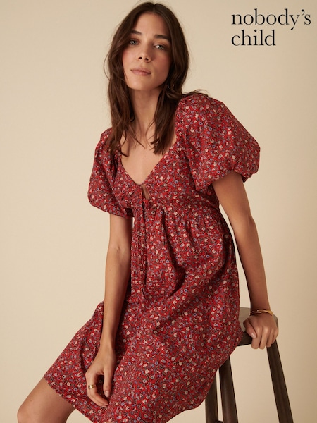 Nobodys Child Ditsy Floral Puff Sleeve Joanna Mini Dress (F08666) | 115 €