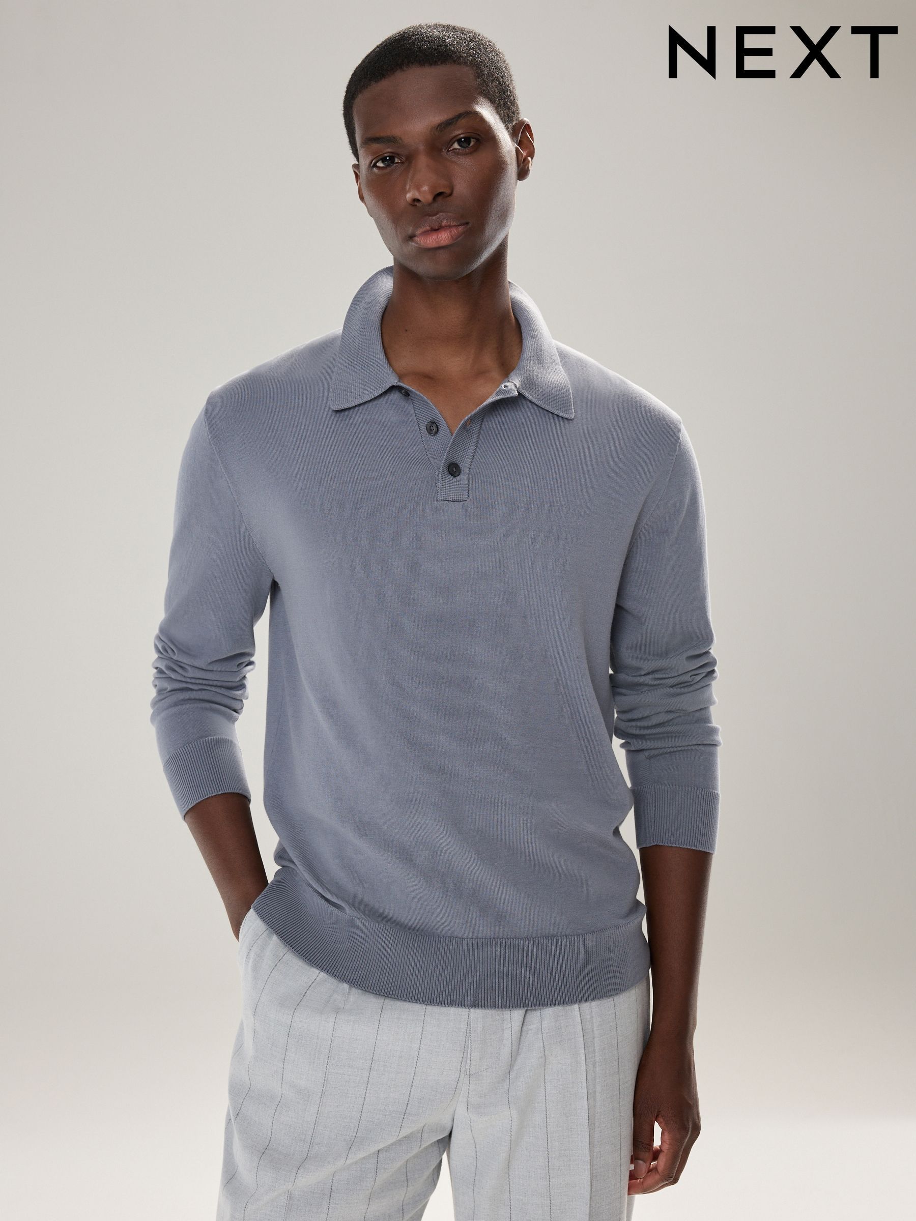 Knitted Polo Shirts for Men | Knitted Polos | Next Japan