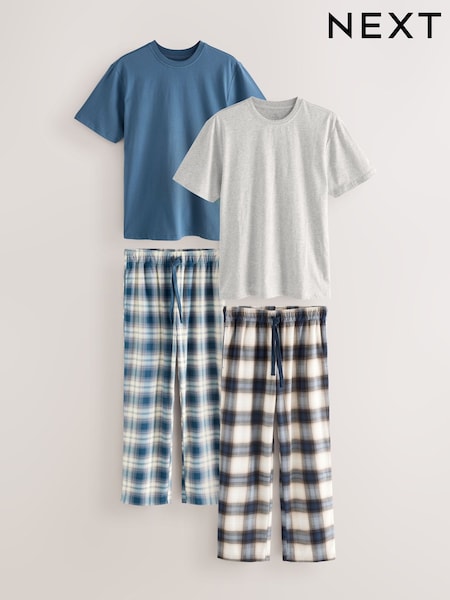 Navy Blue/Stone Motionflex Cosy Pyjamas Set 2 Pack (F08791) | €71 - €74