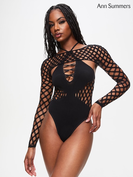 Ann Summers Black Ashton Bodies (F08986) | AED46