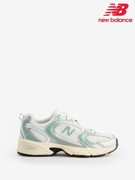 New Balance White/Green Womens 530 Trainers (F09055) | €133