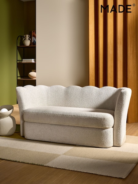 MADE.COM Off White Pax Boucle Maya 2 Seater Sofa (F09229) | €946