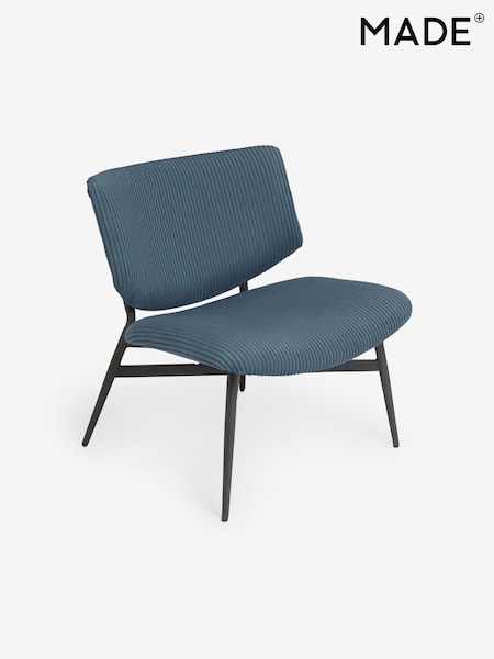MADE.COM Steel Blue Cord Kuta Accent Chair (F09233) | €196