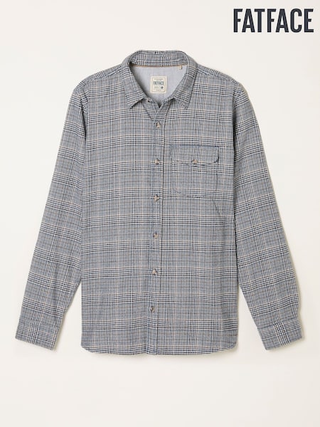 FatFace Charlton Navy Long Sleeve Check Shirt (F09307) | €70