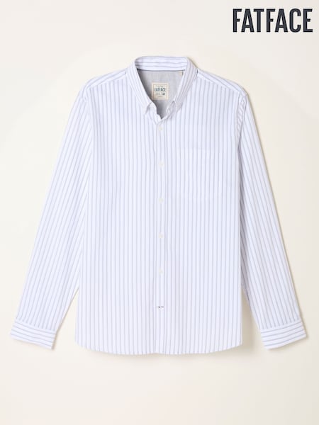 FatFace Foston Ivory Long Sleeve Stripe Shirt (F09330) | €70