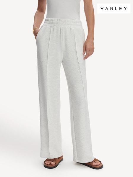 Varley Cream The Wide Leg 30 Joggers (F09335) | AED611