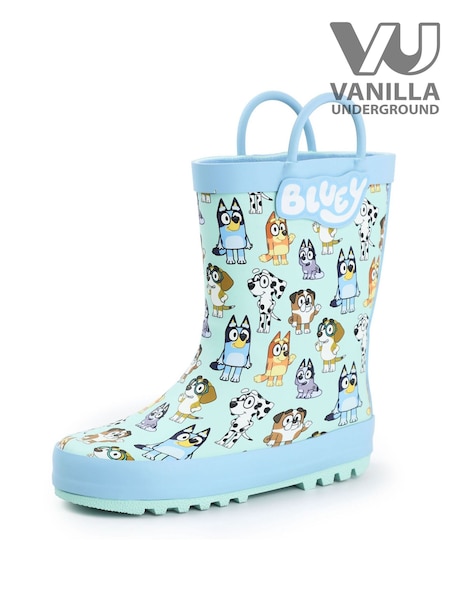 Vanilla Underground Blue Bluey Kids Wellies with Handles (F09352) | €28