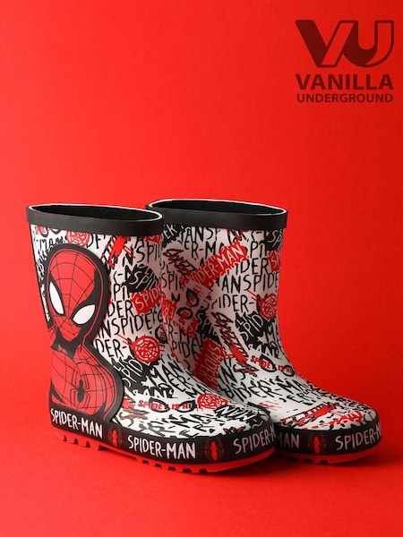 Vanilla Underground Red Spiderman Boys Wellies with Handles (F09356) | R$ 265