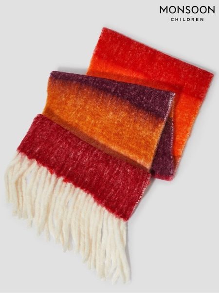 Monsoon Iris Fluffy Stripe Scarf (F09371) | 220 zł