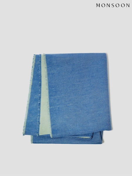 Blau - Monsoon Lila Two Tone Winter Scarf (F09372) | 18 €