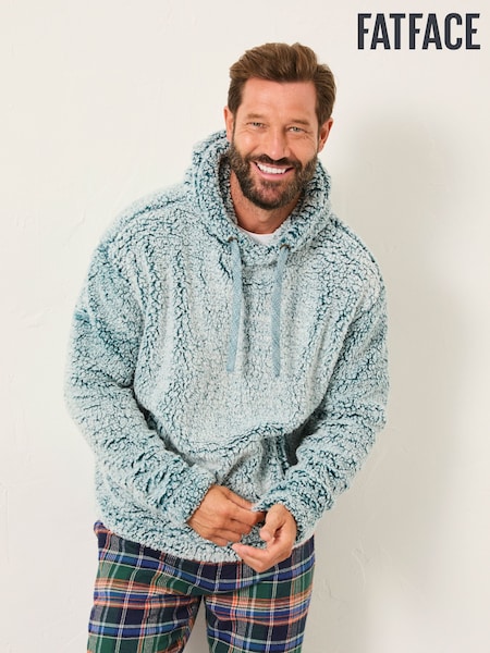 FatFace Dark Teal Sofa Snuggle Hoodie (F09380) | AED320
