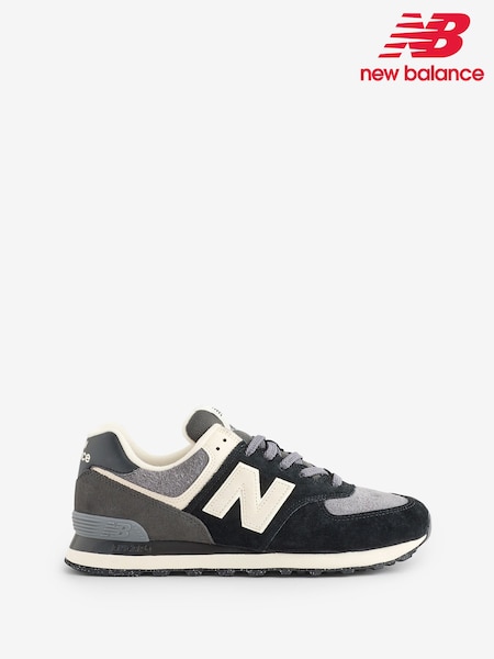 Schwarz/Grau - New Balance Mens 574 Trainers (F09395) | 156 €