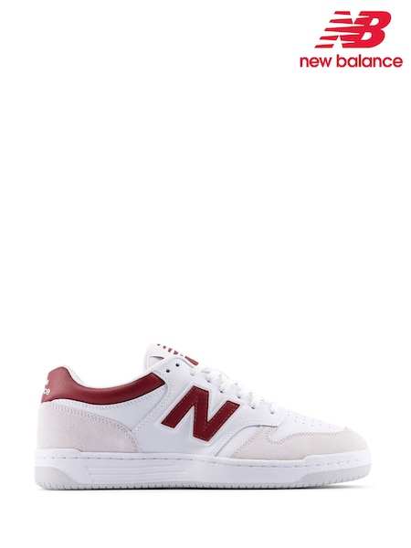 New Balance Cream/Red Mens 480 Trainers (F09406) | €114