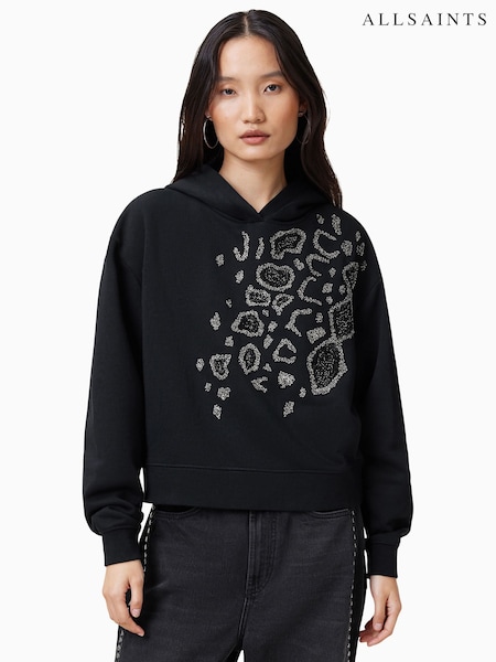 AllSaints Flow Embellished Pippa Hoodie (F09560) | ‏984 د.إ.‏